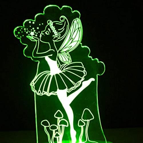 3D Ballet Engel Vinge Natlampe Illusion Nat Led 7 C