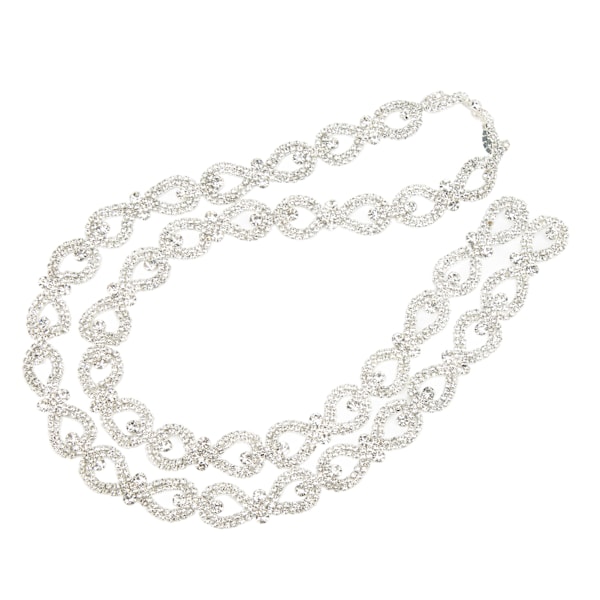 Rhinestone-kæde glitrende moderigtigt tal 8-formet rhinestone-strimler til DIY-håndværk tøjdekoration gave