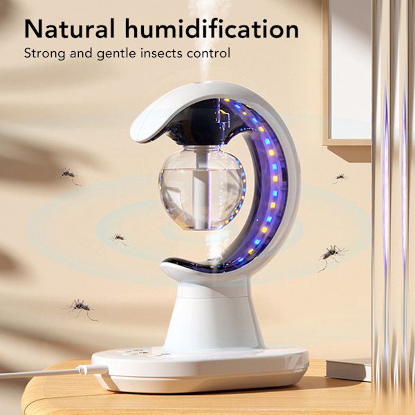 Insekt Killer Lampe Multifunksjonell Effektiv Hvit Felle Fly Light Luftfukter for Hjem Soverom