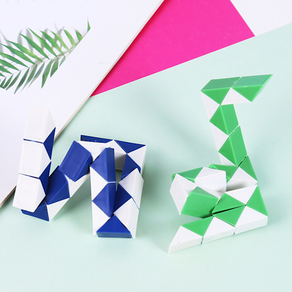 Mini Twist Puzzle Leker Plast Slange Twist Puzzle Pedagogisk Spill Leker for Gutter Jenter Gave
