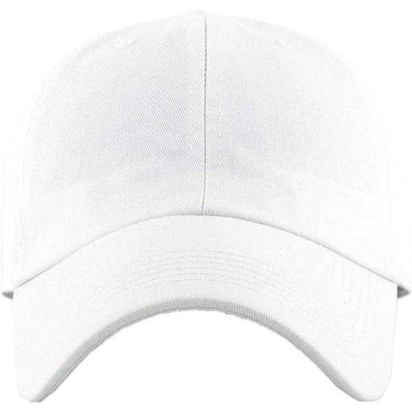 Original Classic Low Profile Bomullskäpp Män Kvinnor Baseball C White