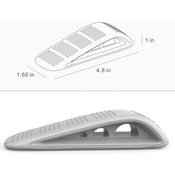 Dørstoppere til gulv, gummistopkile til dør, døråbninger og forhindrer afspærring, kraftig dørstopper (1, grå)