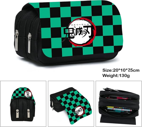 Pennfodral, Student Anime Cartoon Stor Kapacitet Stationery E