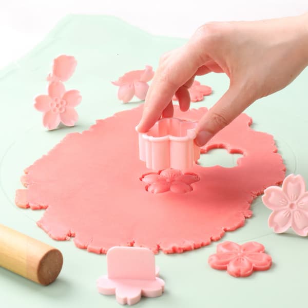DIY Blomsterform Fondant Bakeverktøy Presset Preget Pudding