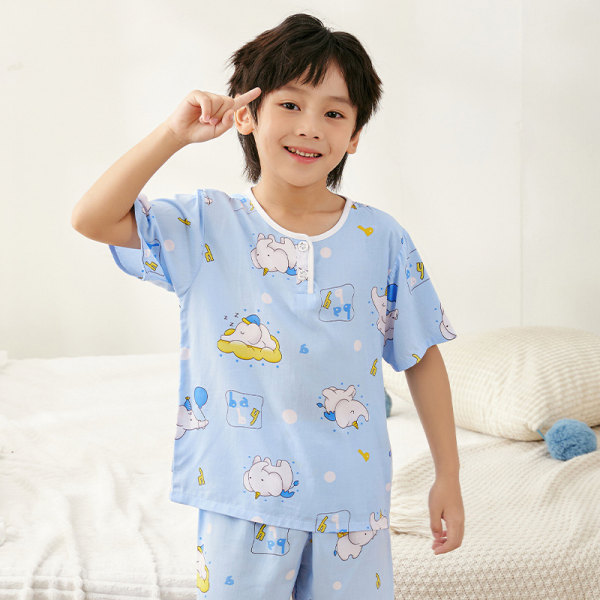 Barnens Pojkars 2-delade Pyjamas Set M(Elefant)