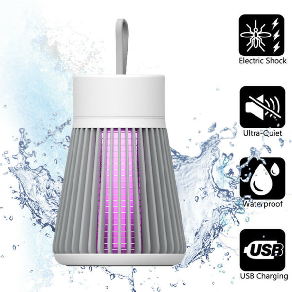 USB elektrisk myggjagerlampe, oppladbar insektfelle, mygglys