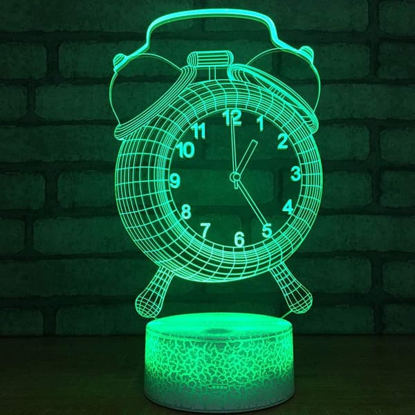 3D LED Hjort Optisk Illusjon Sensor Nattlys med Smart T