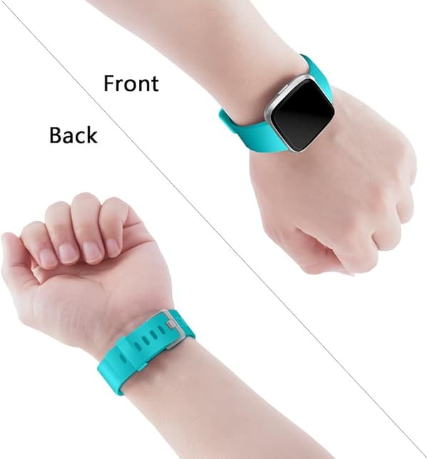 Smartwatch-rem til Fitbit Versa Smartwatch, Versa 2 og Versa Lite SE ure til kvinder og mænd (Turkis-S)