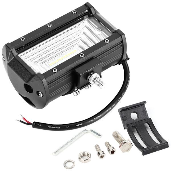 240W 2-Rækkers 5 tommer Aluminium Bil LED Arbejdslys Bar Auto Kørsel Lampe Sort