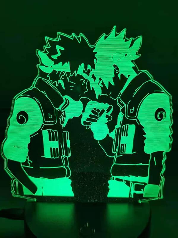 Hjemmedekorasjon God Bror 3D lampe 7 farger Optisk illusjon Kunst Nattelys