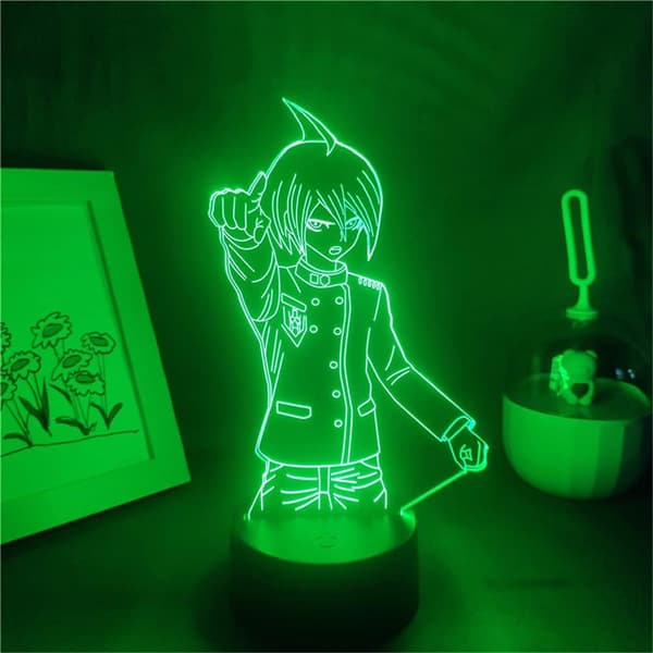 Fjernbetjent Touch Switch Anime Figur Saihara Shuichi 3D Lamper Le