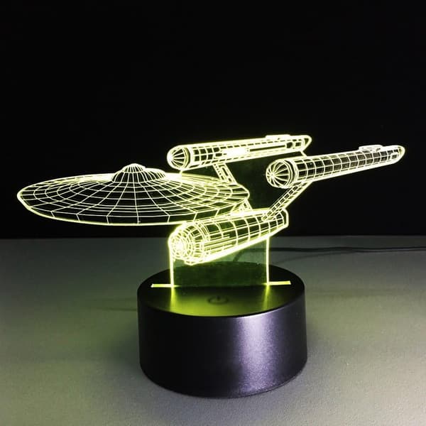 3D Illusjonslampe b b-8 Roboter Nattlys 3D Nattlys for