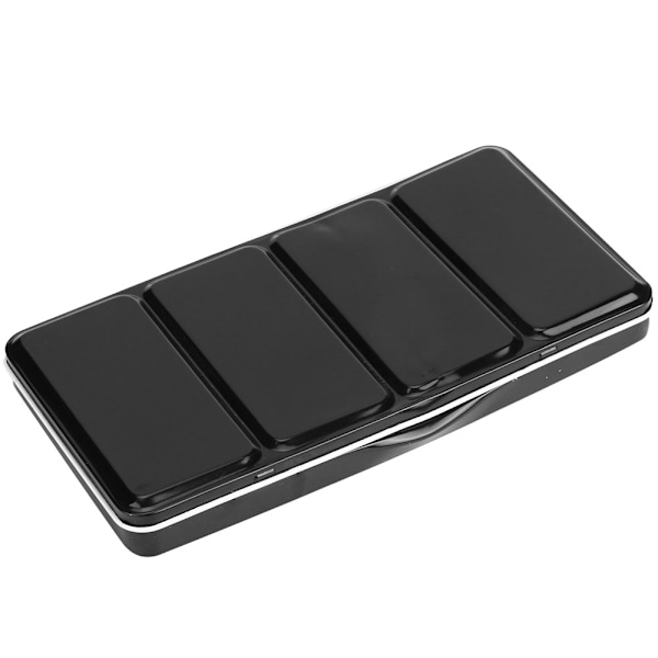 Tinplate Akvarelkasse Sort Anti-Skrid Maling Pigment Etui Palet Maling Tilbehør