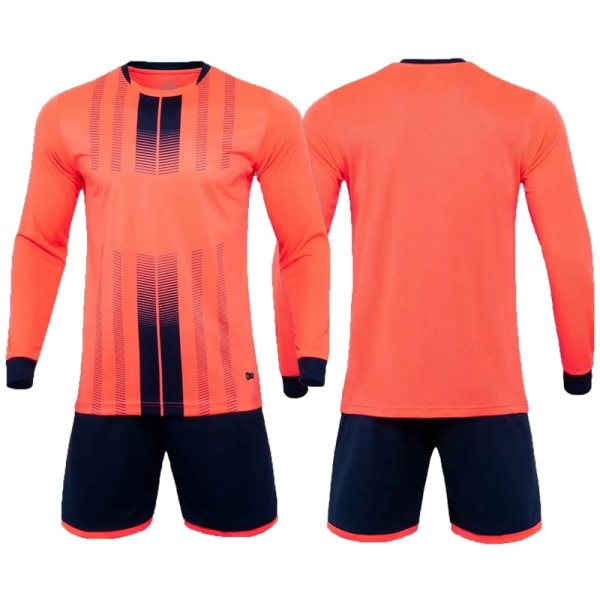 1 Set Anpassad Fotbollströja Herrar Pojkar Fotbollskläder Set Långärmad Fotboll Uniform Vuxen Målvakt Sport Kostym Barn Träningsoverall light blue Adult Size XXXL