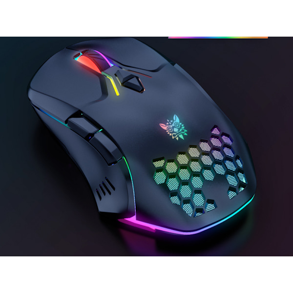 Gaming Mus Ledning [Programmerbar] [Åndedrætslys] Ergonomi