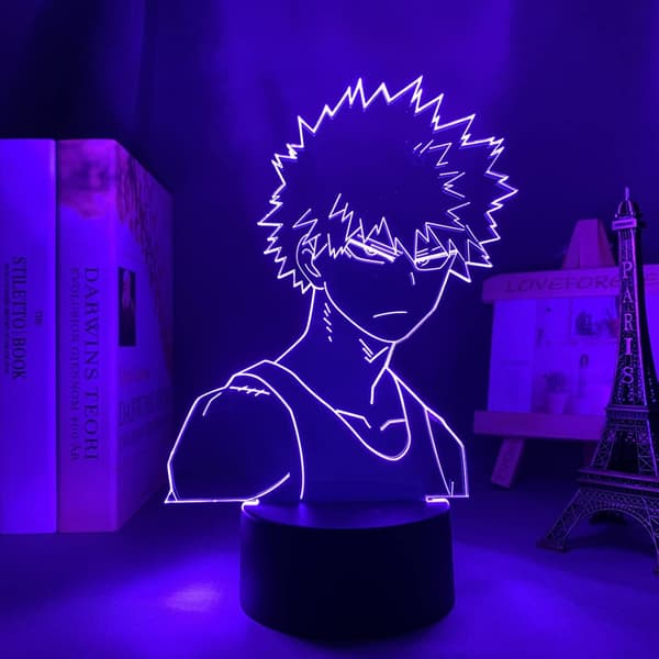 3D Illusion Lampe Natlys Bakugo Katsuki Led Natlys