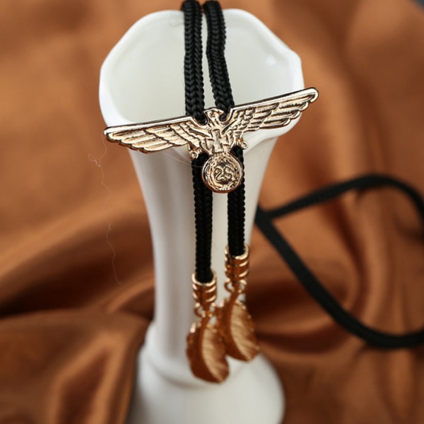Bolo Tie Läder Halsband Western Halsband Kostym Accessorie D
