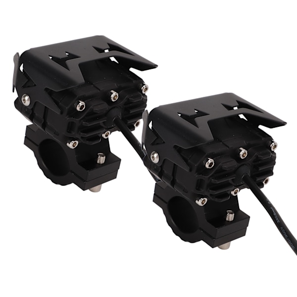 Motorsykkel LED-spotlight med dobbeltlinser, to farger, 12‑20V, universell for pickupbiler, biler, SUV-er, ATV-er