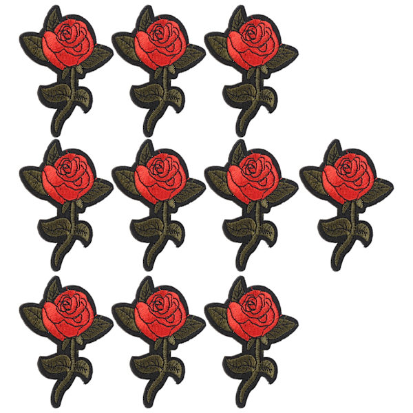 Broderi Klud Mærkat DIY Klæbende Dekorative Tøj Patches til Taske Tørklæde Tøj Reparation DekorationRose