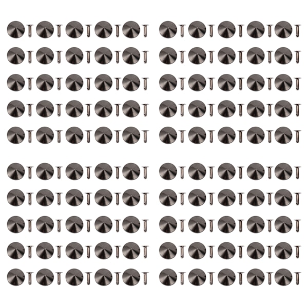 18mm Lädernitset Kit Rostfritt Fadeless Hållbart Järnnit Stud DIY Lädernit Tillbehör för Armband Hattar Bälten Grå
