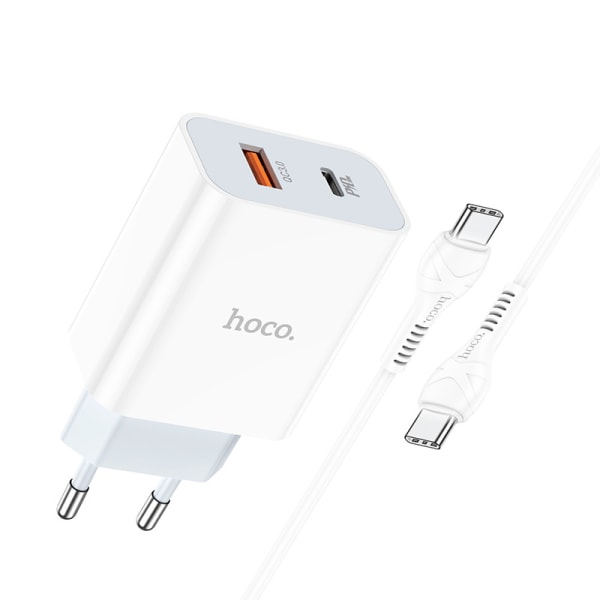 hoco. C97A Europeisk standard PD20W+QC3.0 laddare för iPhone1