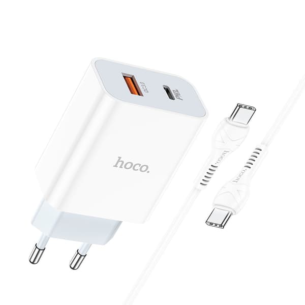 hoco. C97A Europeisk standard PD20W+QC3.0 lader for iPhone1