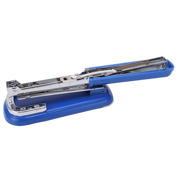 Häftpistol 360 grader roterbar halkfri dyna ergonomisk design ansträngningsbesparande 20 arks kapacitet 100 häftklamrar skrivbordsstapler blå