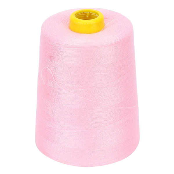 Sytråd 8000 Yards Flera Färgade Polyestergarn för DIY Broderimaskinprojekt 152 Rosa
