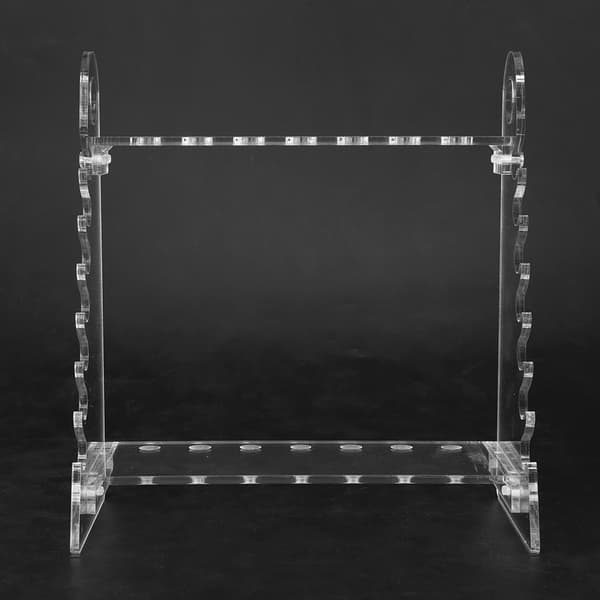 Organisk glas trapetsformad pipettställ med 1,5 cm hålsdiameter