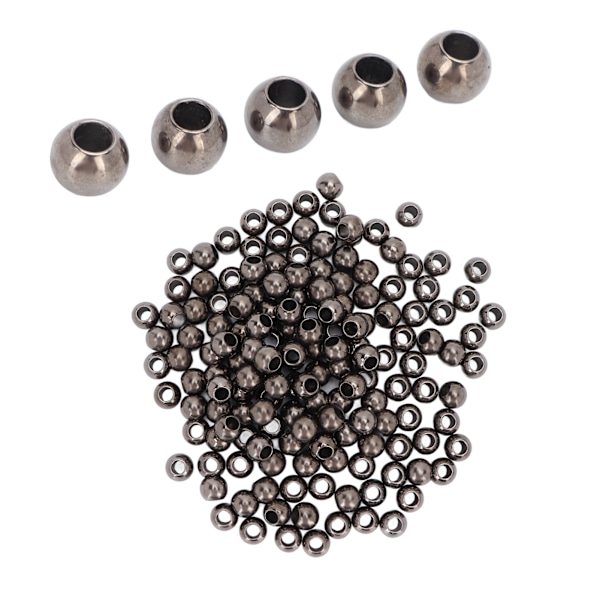 200 st hartsresin pärlor bred applikation blank yta robust hållbar levande färg hantverks pärlor för smycken kläder väska 12 mm pistol färg