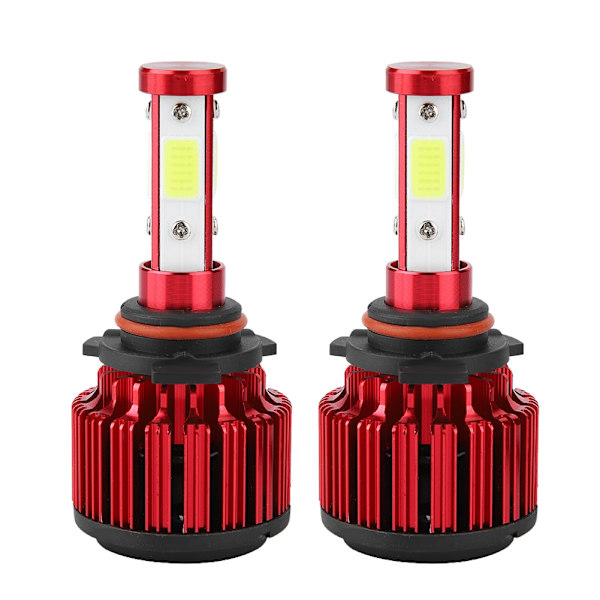 1 Par X6-COB Bil LED Forlygte H4 H7 H11 H13 5202 9004 9005 9006 9007 9012 Hovedlampe (9012)