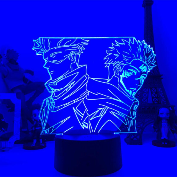 3D nattlampa Anime lampa Satoru Gojo Jujutsu Kaisen Led Nig