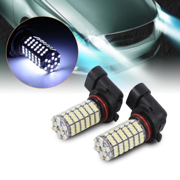 2× 9006 HB4 120 LED SMD Hvit Tåkelys Pære Hovedlys 12V Tåkelys