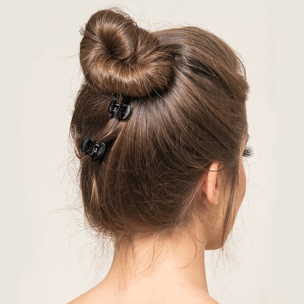 36 st svarta mini hårklämmor, perfekta för att designa barn- och vuxenfrisyrer, dekorationer, bullar, fästa lugg, starkt grepp, multifunktionsklämmor. Black