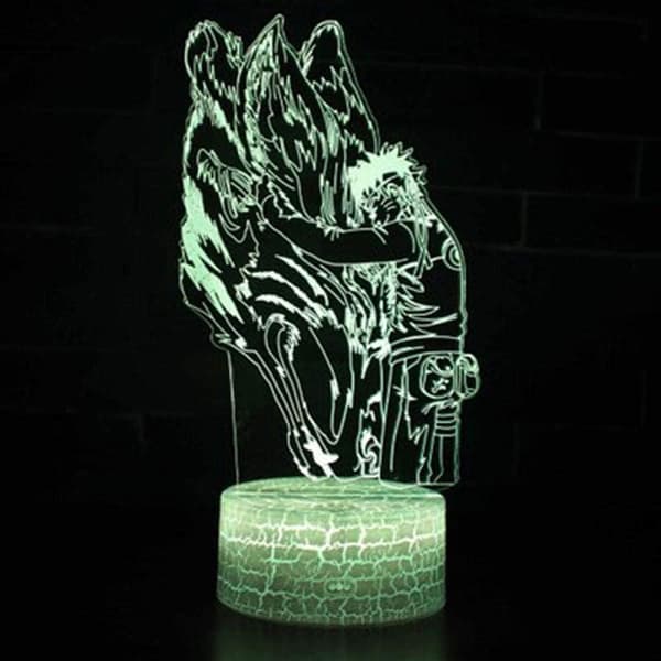 Naruto Stuff Nattlampe, 3D-illusjon Smart Lampe, 16 Farger Ch