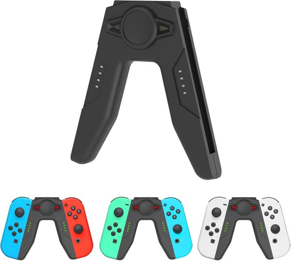Lading håndgrep for NS Switch & OLED-modell - Kontrollerladerholder med indikator for Switch