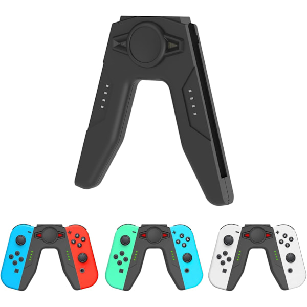 Opladningshåndtag til NS Switch & OLED Model - Controller Opladerholder med Indikator til Switch