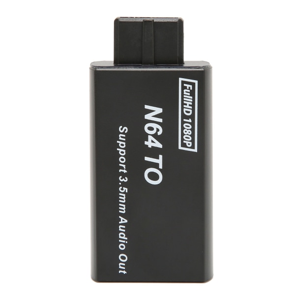 N64-HDMI-muunnin 1080p tukee PAL NTSC -videopeliadapteria 3,5 mm liitännällä