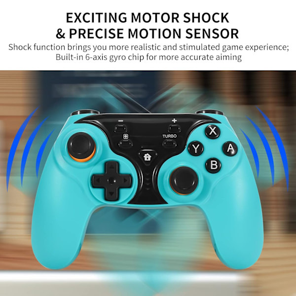 Dobe håndholdt kontroller kompatibel med Nintendo Switch/Switch OLED (blå)
