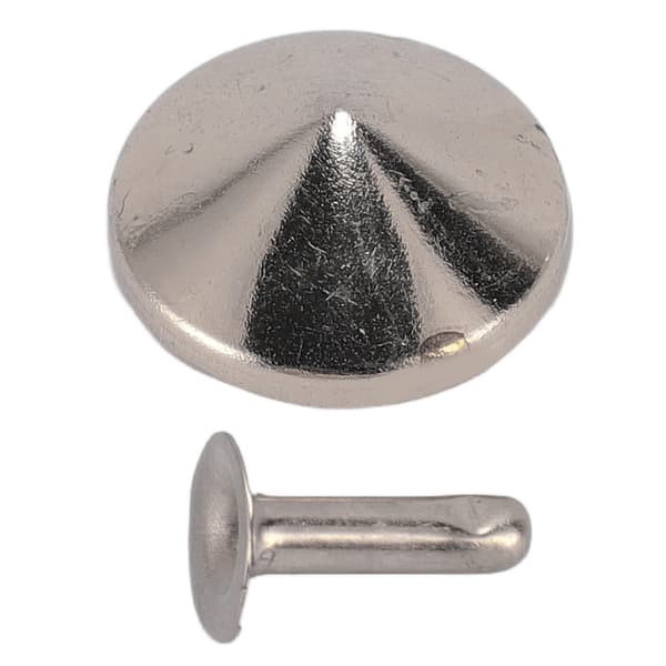 18mm Lædernitter Kit Rustfrit Fadeless Holdbart Jernnitte Stud DIY Lædernitte Tilbehør til Armbånd Hatte Bælter Sølv