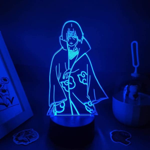 Naruto Kakashi Uchiha Sasuke 3D Illusion Natlampe Sm