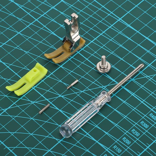 Bias Binder Foot Snap on MT18 DoubleDeck Sewing Machine Plastic Presser Clip on with Spring