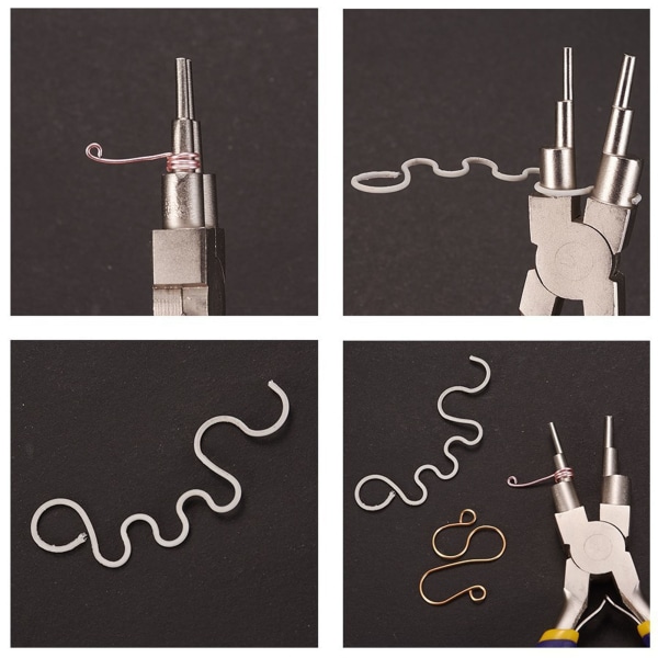 6-trinns bøyetang Multifunksjonelt ergonomisk håndtak Karbonståltrådbøyetang for å lage smykker DIY