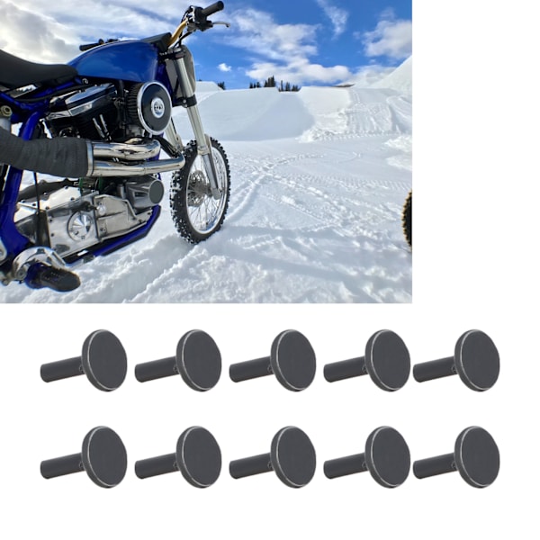 100 stk Hjuldekknagler Universal Karbonstål Sklisikre Dekknagler for Motorsykler Sykler Scootere