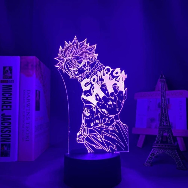 3D Nattlampa för barn Leksaker Lampa Fairy Tail Led Light Anime