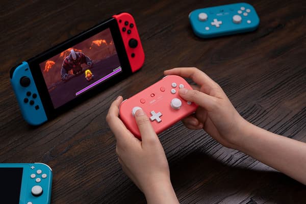 Lite 2 Bluetooth Gamepad for Switch, Switch Lite, Android og Raspberry Pi (Rosa) Pink