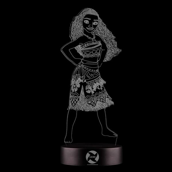 3D Optisk Illusions Natlampe - 7 LED Farveskiftende Lampe