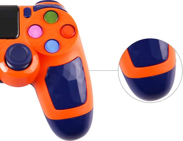 PS4-peliohjain PS4:lle, Bluetooth-langaton peliohjain Comp Yellow