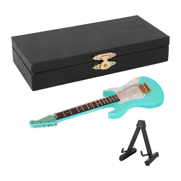 Miniatyrgitarr Replika Miniatyrgitarr Musikinstrument Modell Hemmakontorsdekorationer