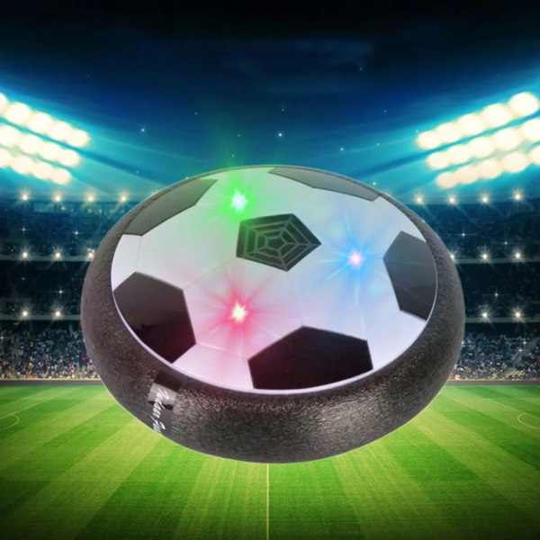 Kids Levitate Suspending Soccer Ball Luftkudde Flytande Fotboll Fotboll med LED-ljus Glidleksaker Fotbollsleksaker Barnpresenter